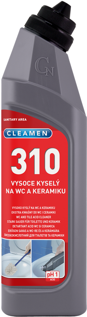 CLEAMEN 310 WC čistič 750ml antibakterialní extra silný