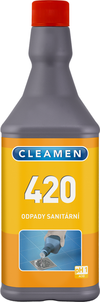 CLEAMEN 420 1 litr čistič odpadů sanitární