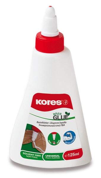 Lepidlo KORES White Glue 125 g (bílé)