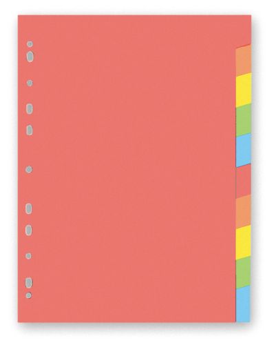Rozdružovač papírový A4 10 barev