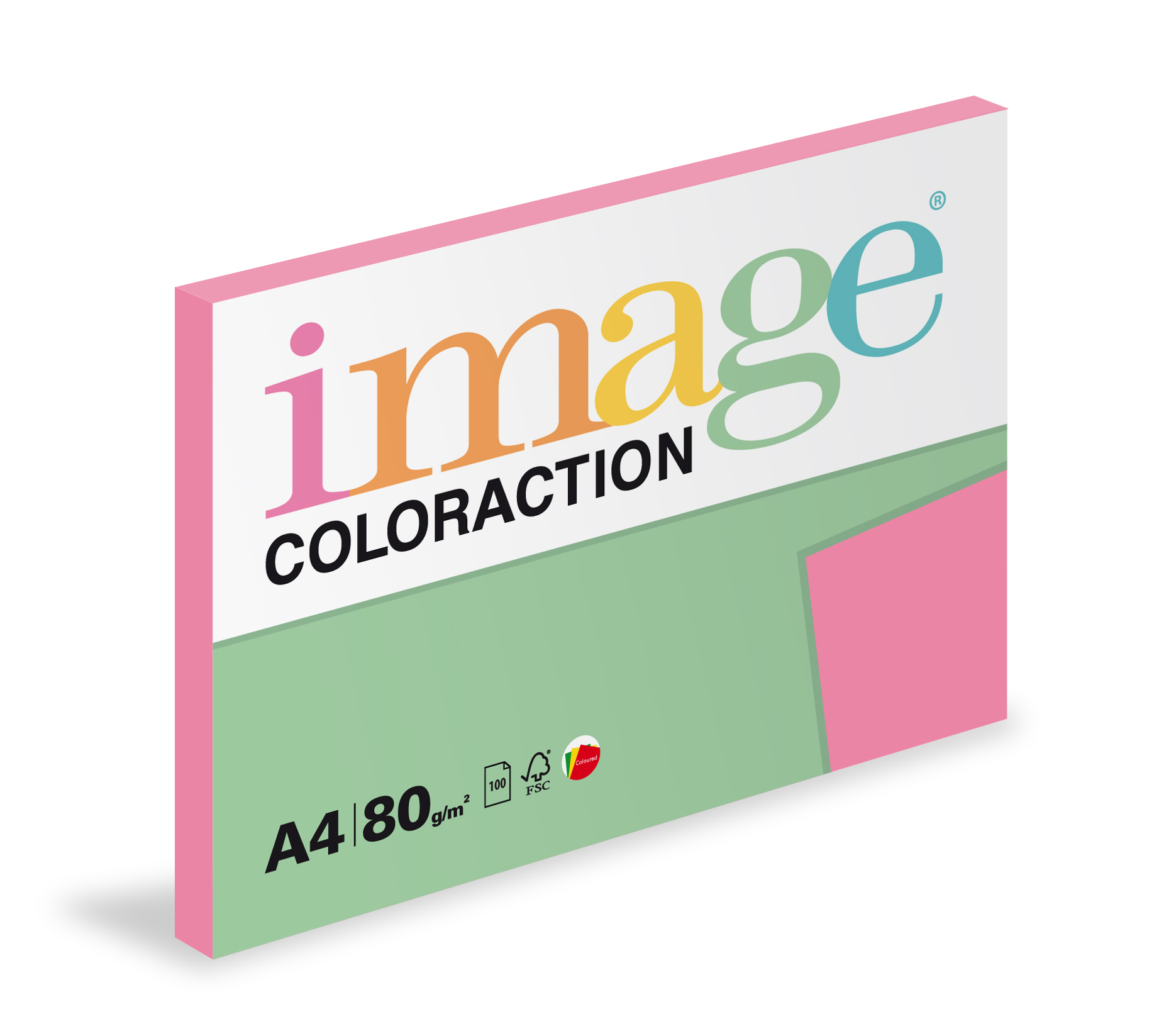 Papír kopírovací Coloraction A4 80g/ 100 listů růžová reflexní
