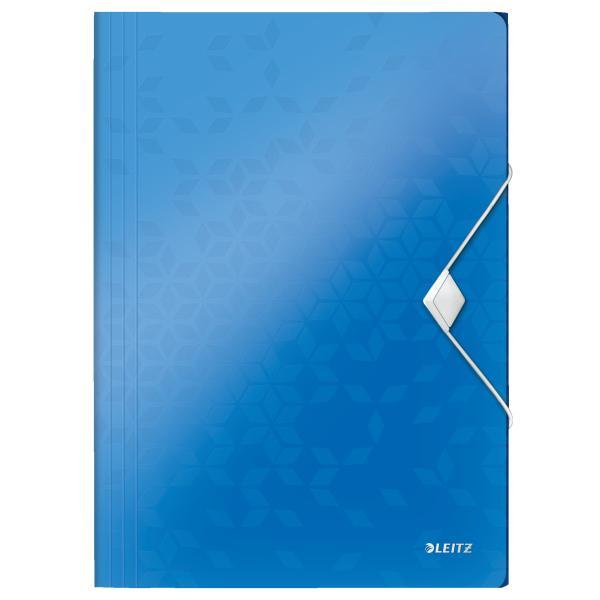 Desky na spisy Leitz WOW metalicky modré