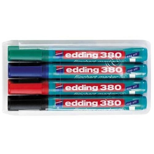 Značkovač EDDING 380 sada 4 barev FCH plnitelný