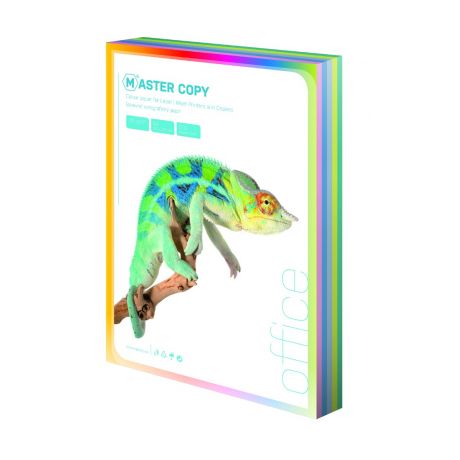 Papír kopírovací colour Master A4, 80g světlá duha mix 5 barev - 500 listů
