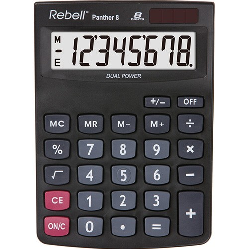 Kalkulačka Rebell Panther 8 stolní / 8 míst.