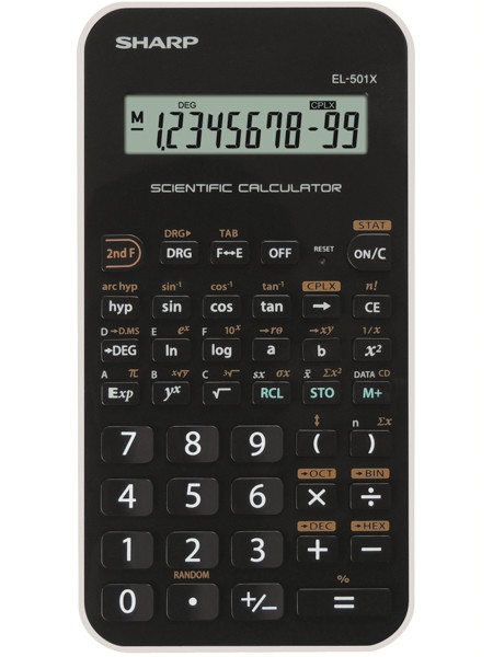 Kalkulačka SHARP EL-501XWH školní bílá