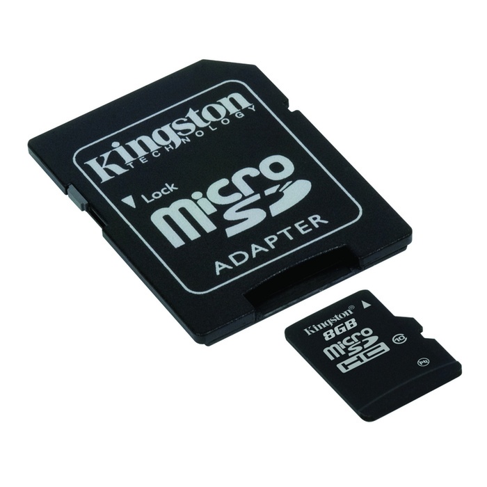 Karta paměťová micro SD s adaptérem 8 GB
