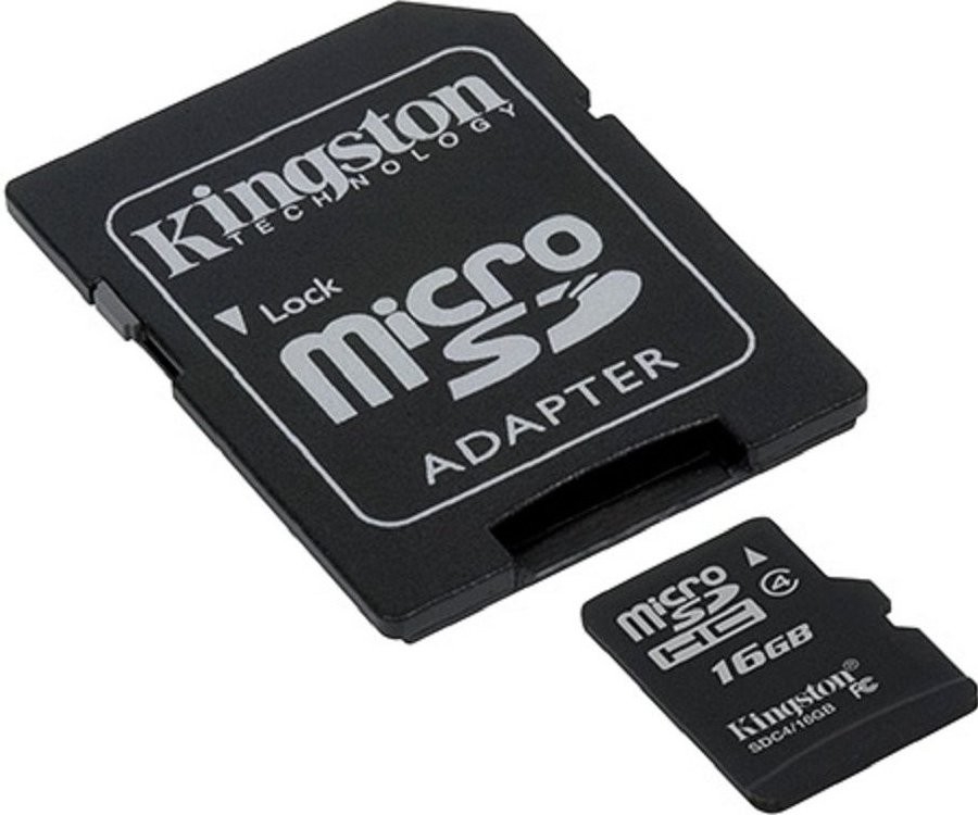 Karta paměťová micro SD s adaptérem 16 GB