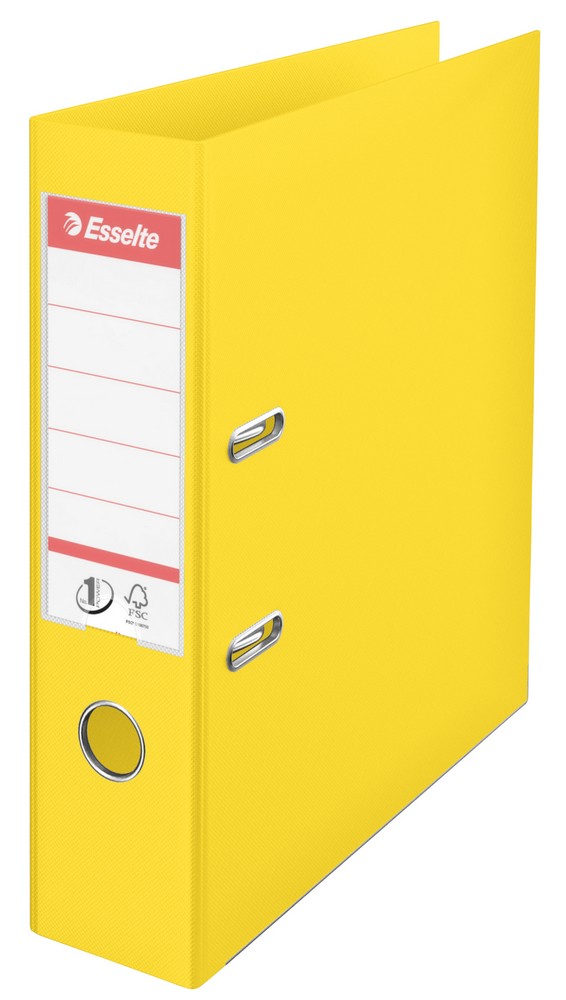 Pořadač pákový Esselte No. 1 POWER VIVIDA, celoplastový A4 7,5 cm žlutý