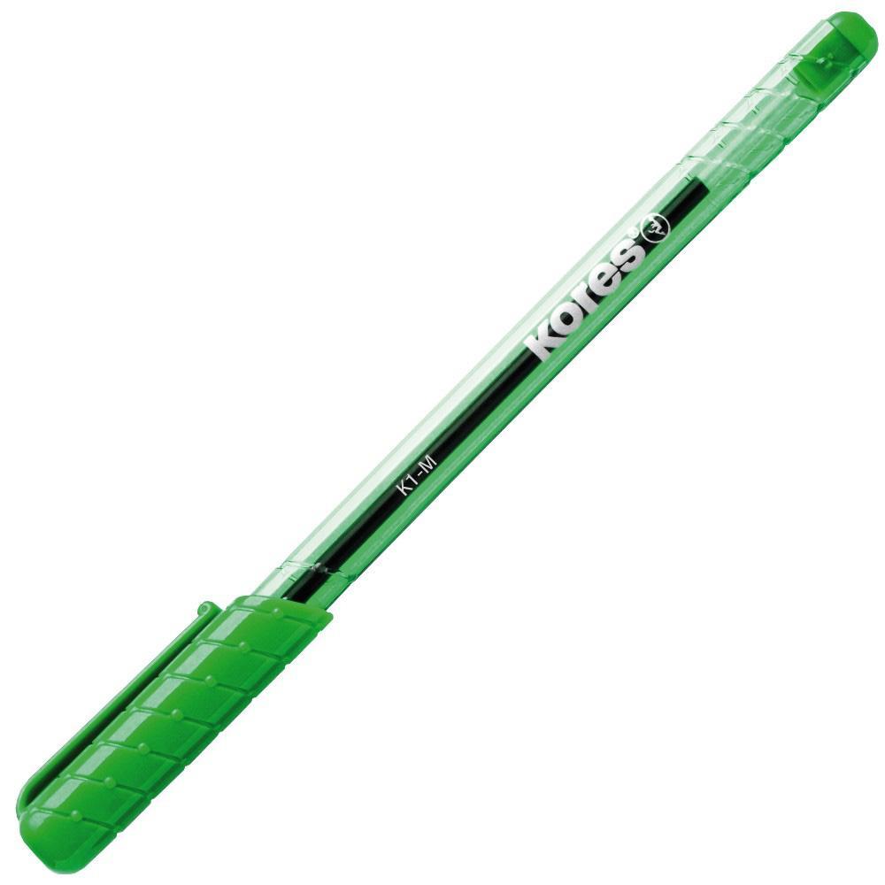 Pero kuličkové Kores K1 trojhranné 0,7 mm, zelené