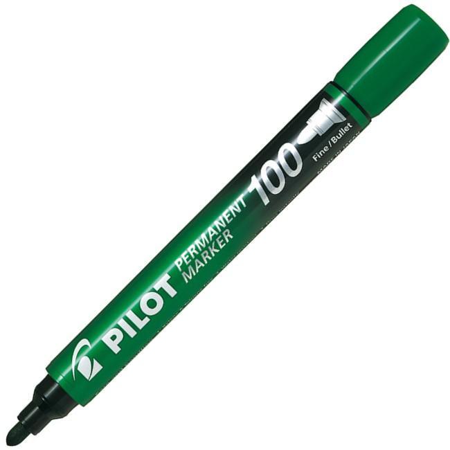 Popisovač Pilot Marker 100 Permanent zelený