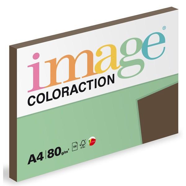 Papír Coloraction A4 80g/ 100 listů hnědá
