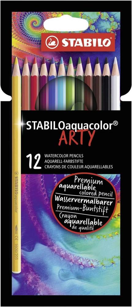 Pastelky Stabiloaquacolor ARTY 12 ks v papírové krabičce