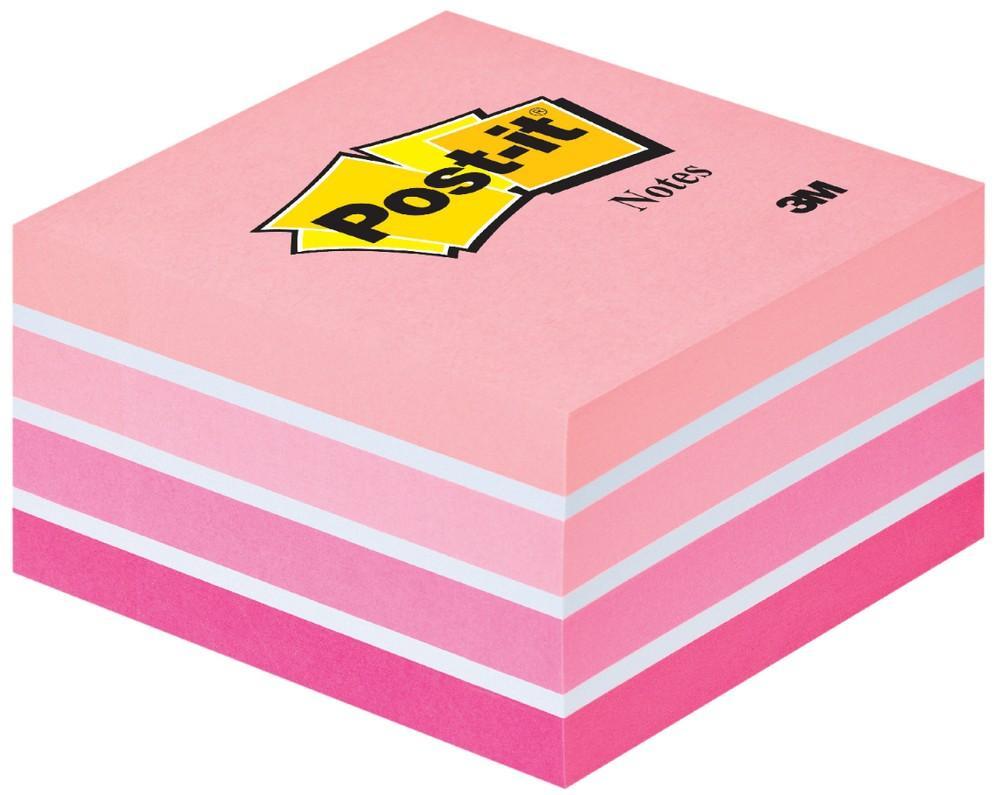 Blok samolepicí Post-it 76 x 76 mm růžový, 450 lístků