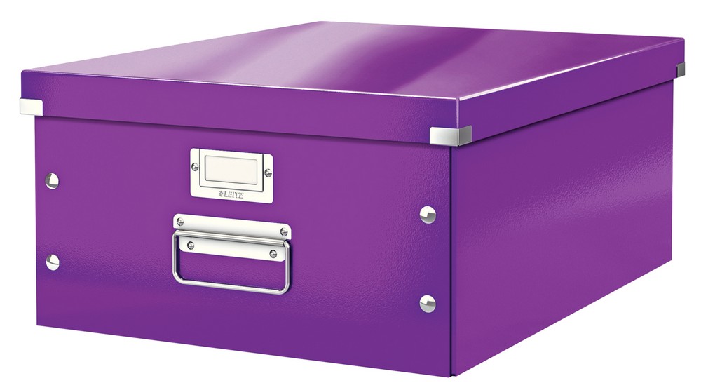 Krabice CLICK-N-STORE velká arch purpur