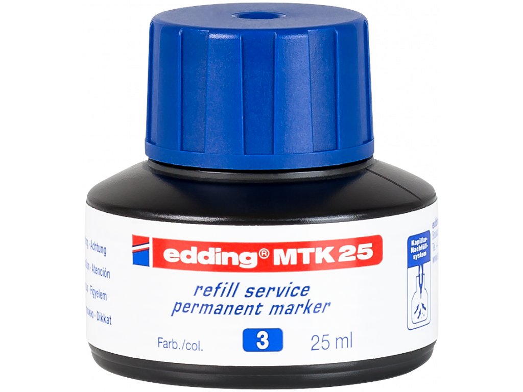 Edding MTK 25(25ml) inkoust modrý ED 400, 800, 2000, 3000