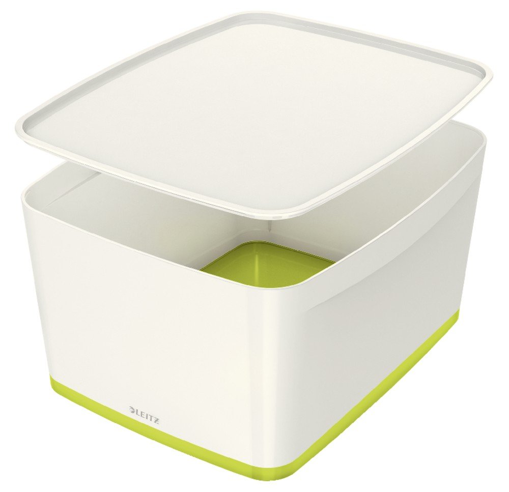 Box úložný s víkem Leitz MyBox M bílý/zelený