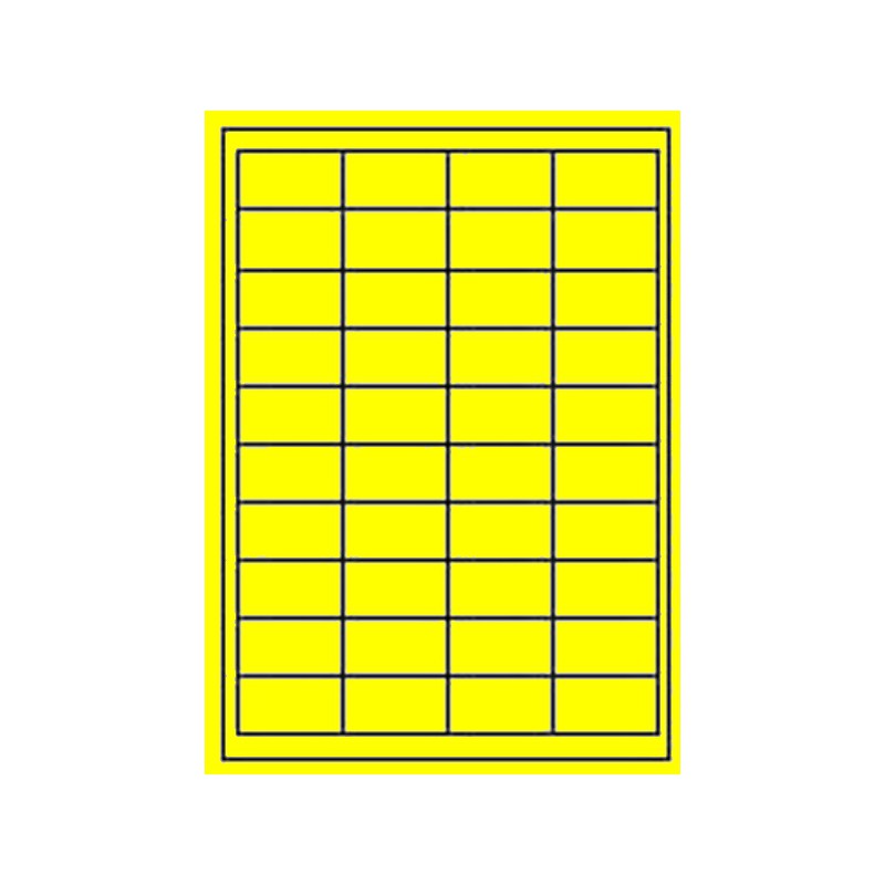 Etikety Print 48.5x25.4/100ks žluté