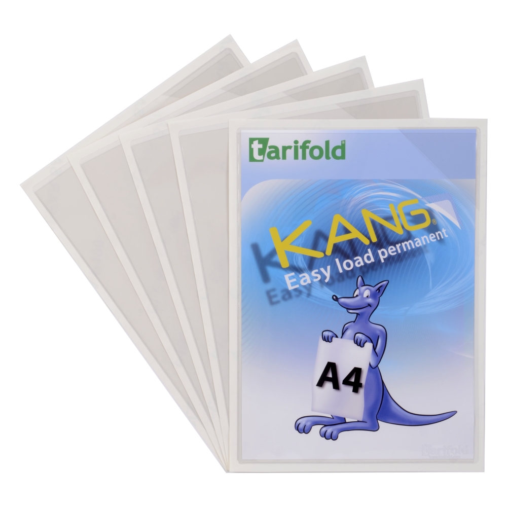 Tarifold Kang Easy Load - samolepicí kapsy, A4, permanentní, transparentní - 5 ks