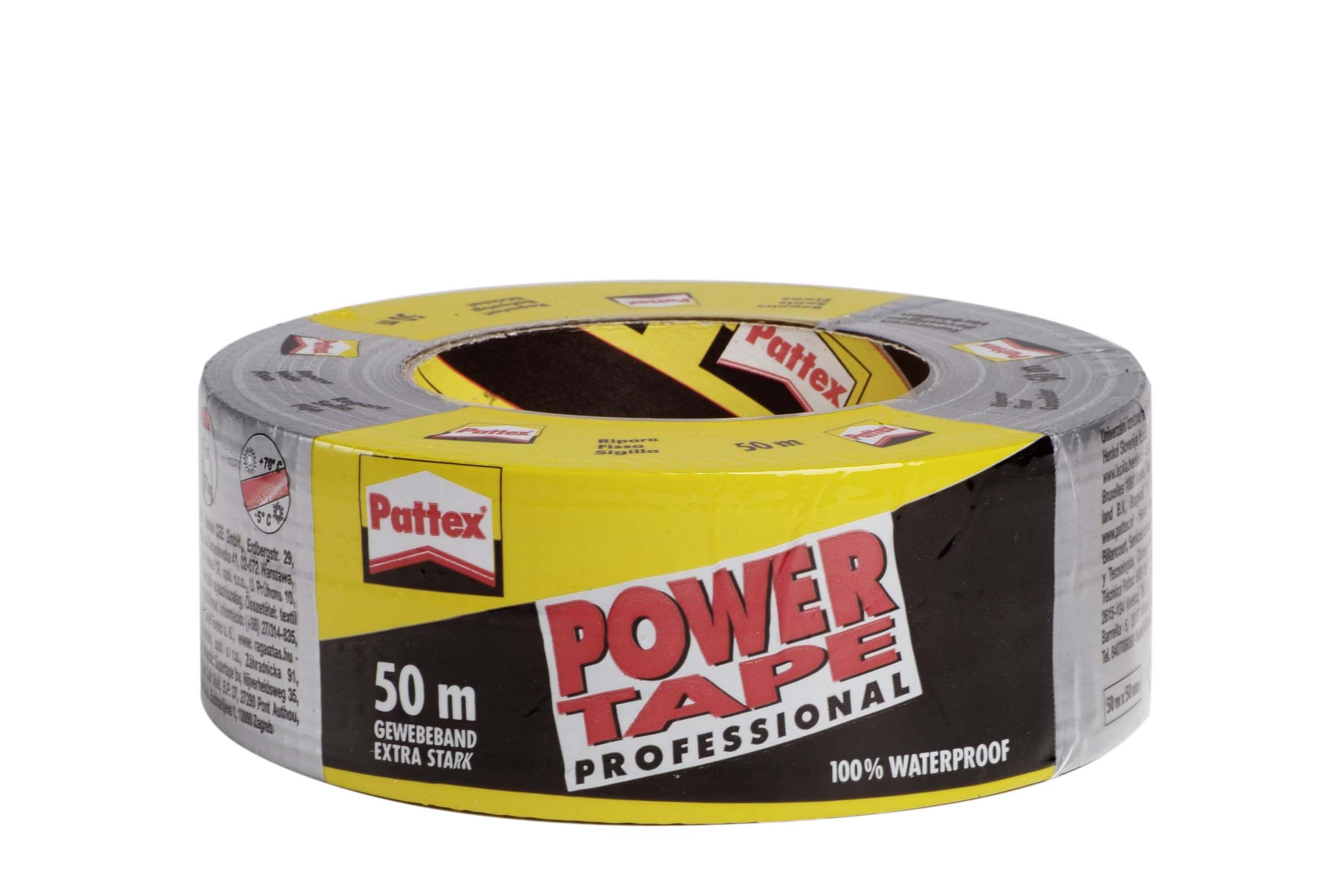Lepící páska Pattex power tape 50 mm x 50 m - stříbrná