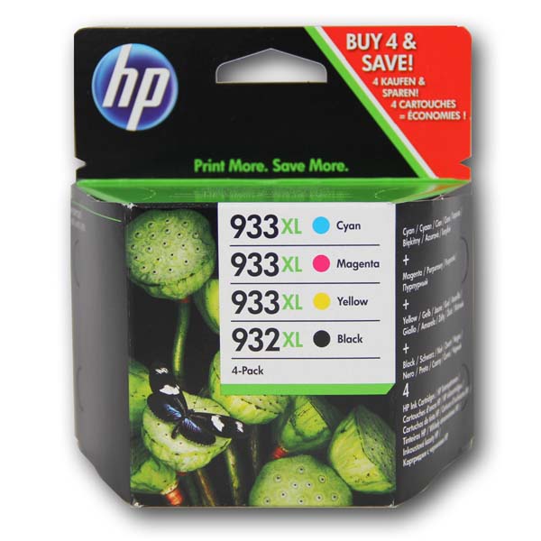 HP originální ink C2P42AE, HP 932XL/HP 933XL, cyan/magenta/yellow/black, 825/1000str., 4ks