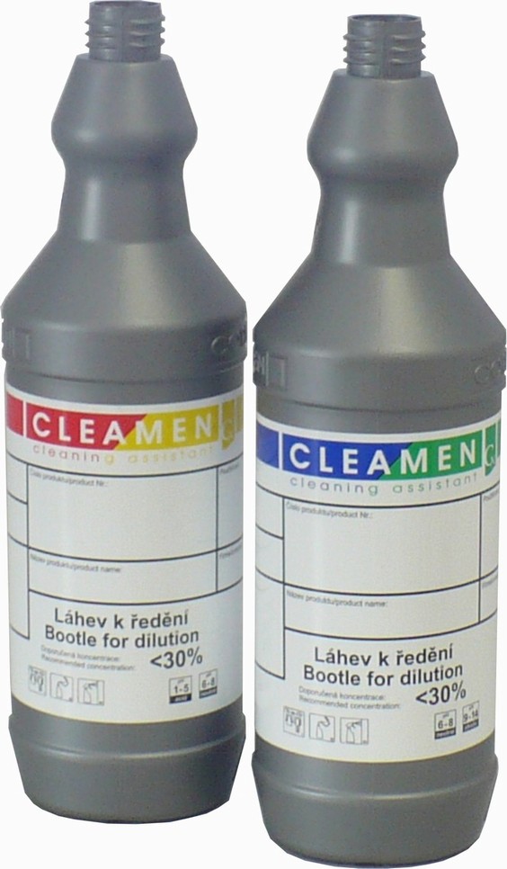 CLEAMEN Ředící láhve 1litr /balení 12 ks