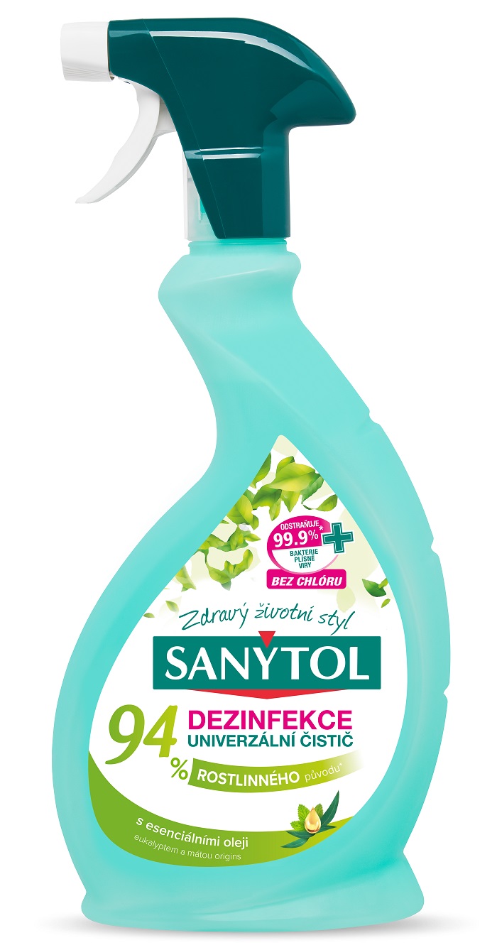Sanytol univerzální dezinfekce a čistič ve spreji 500 ml (94% rostlinného původu)