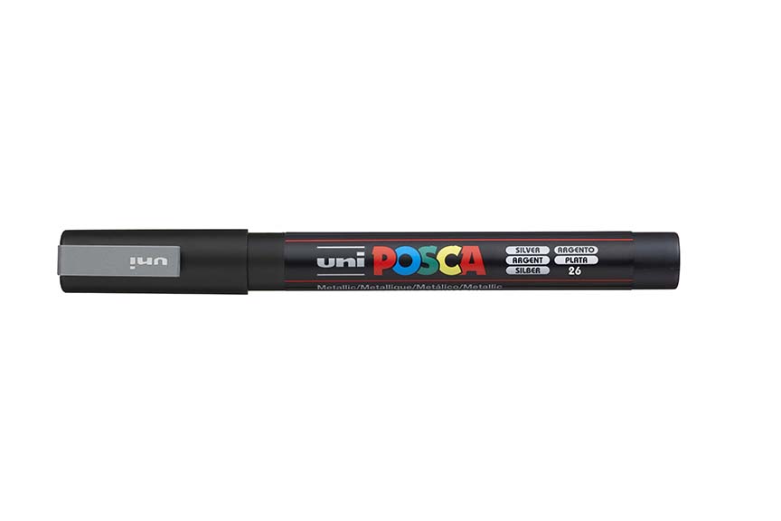 Popisovač akrylový POSCA PC-3M stříbrný 0,9 - 1,3mm