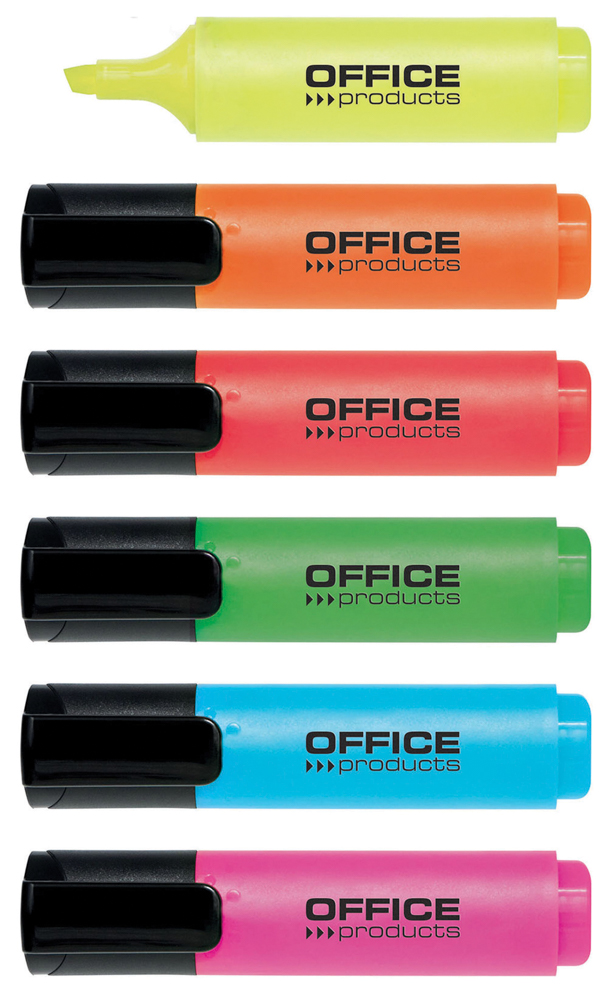 Zvýrazňovač Office Products sada 6 barev, 2-5 mm