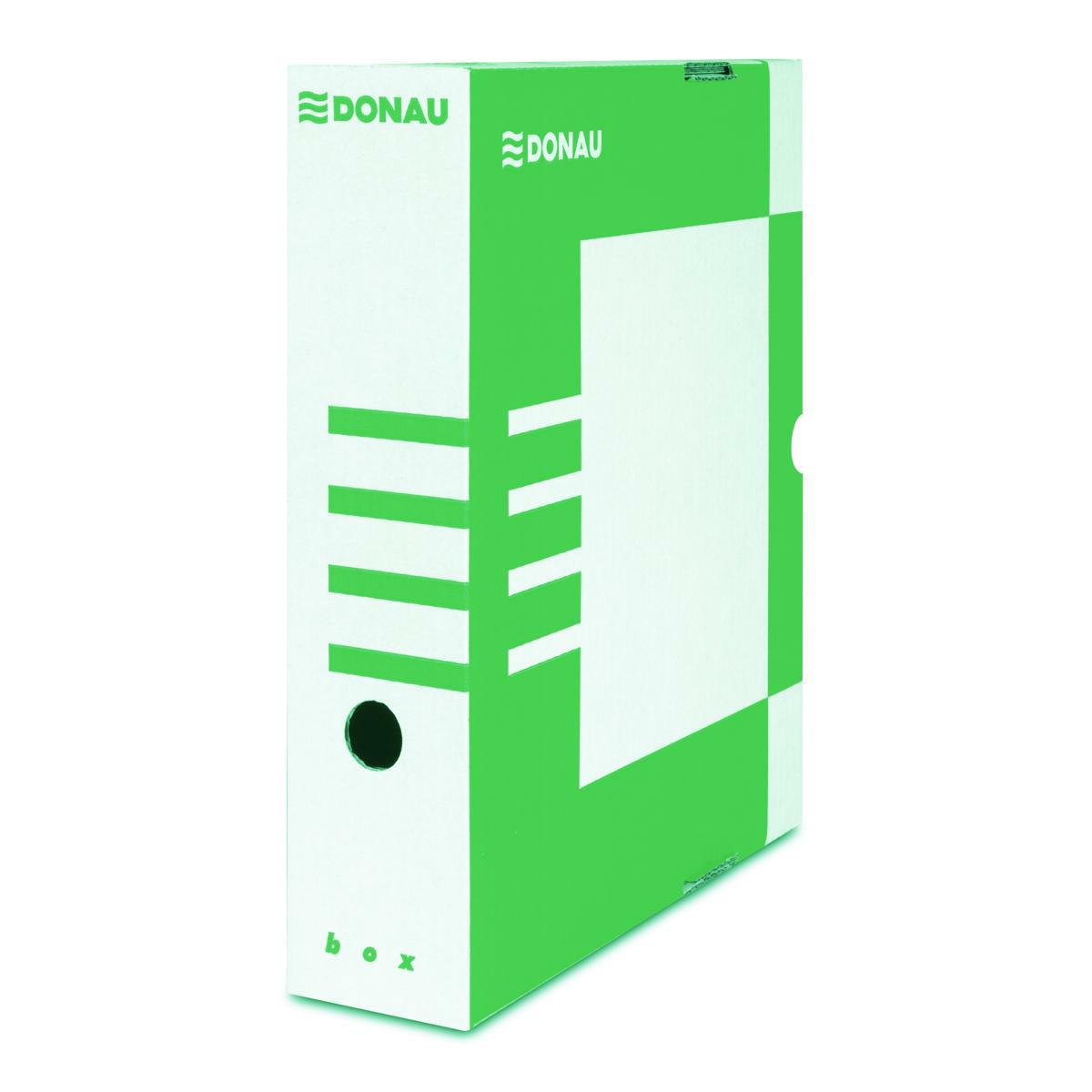 Archivační box DONAU A4/ 80mm zelený