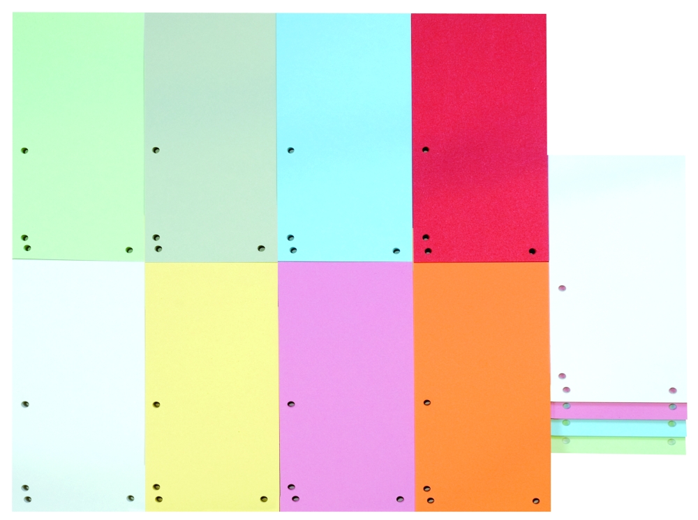Rozdružovač kartonový 10,5 x 24 cm 100 ks mix barev