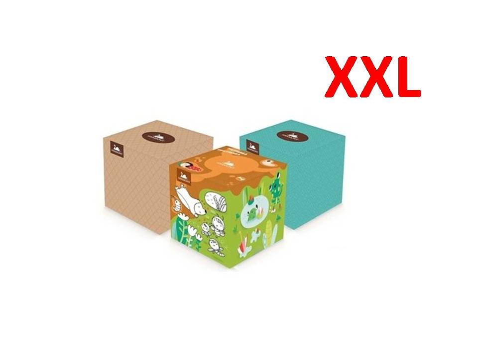 Kapesníčky papírové 3-vrstvé Harmony cube box - 60 ks