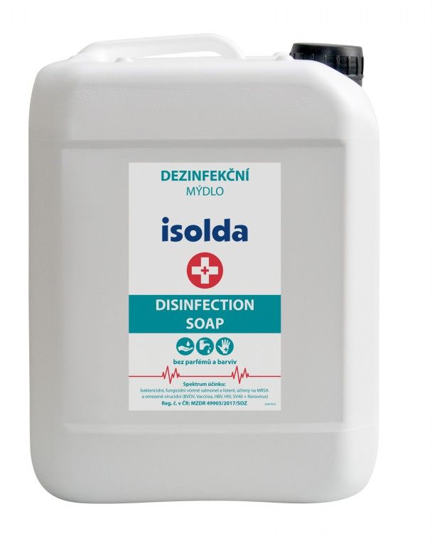 Isolda tekuté dezinfekční mýdlo 5l (účinné proti virům) bez parfémů a barviv