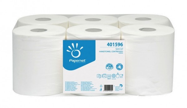 2 - vrstvé papírové utěrky na roli Papernet 401596, 138m, šíře 20 cm / 6ks