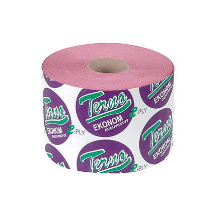 Papír toaletní Terno 2-vrstvý, jednotlivě balený, 1000 útržků / 1 role