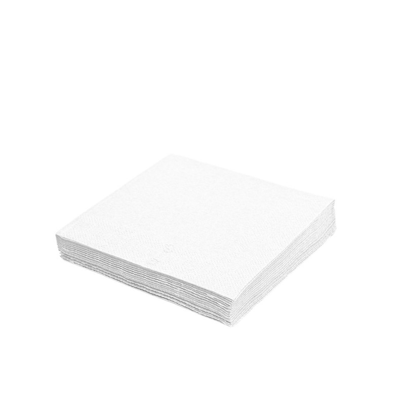 Ubrousky papírové 2-vrstvé pevné 33 x 33 cm bílé 250  ks
