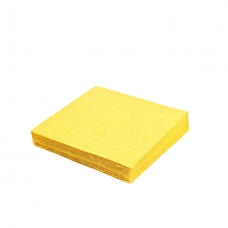 Ubrousky papírové 2-vrstvé pevné 33 x 33 cm žluté 250 ks
