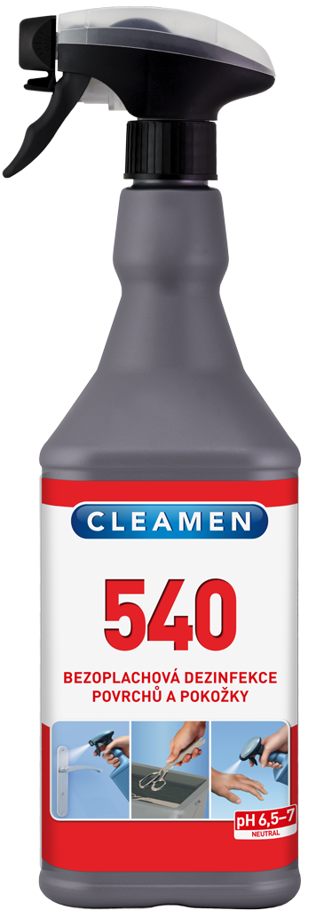 CLEAMEN 540 dezinfekce povrchů a pokožky bezoplachová AP 1 l