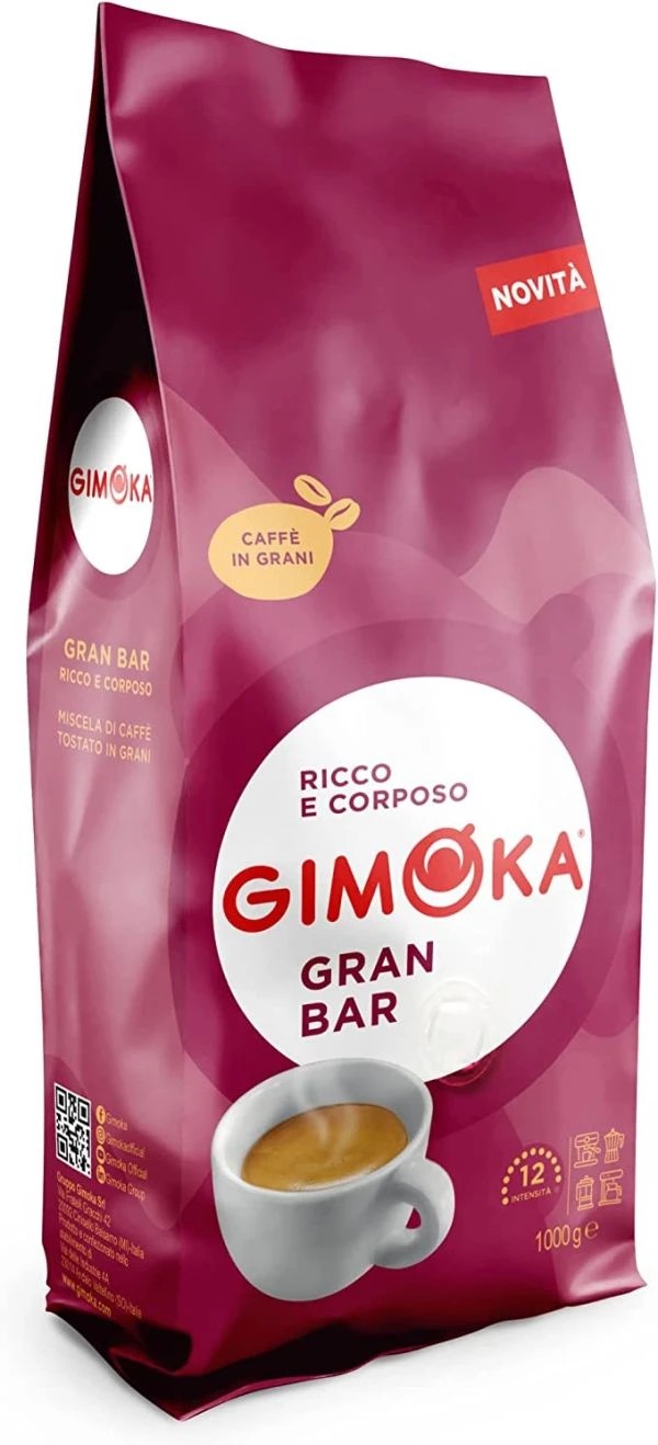 Káva Gimoka Gran Bar zrnková 70% arabica / 30% robusta 1 kg