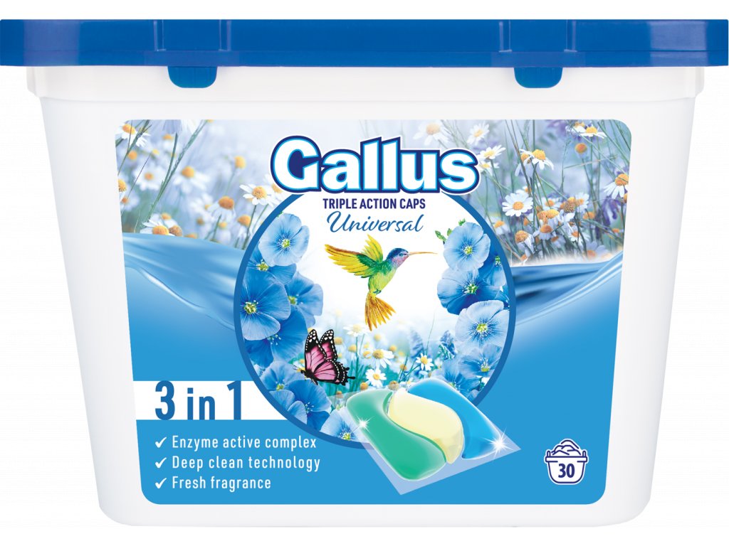 D GALLUS tablety na praní 30 ks universal