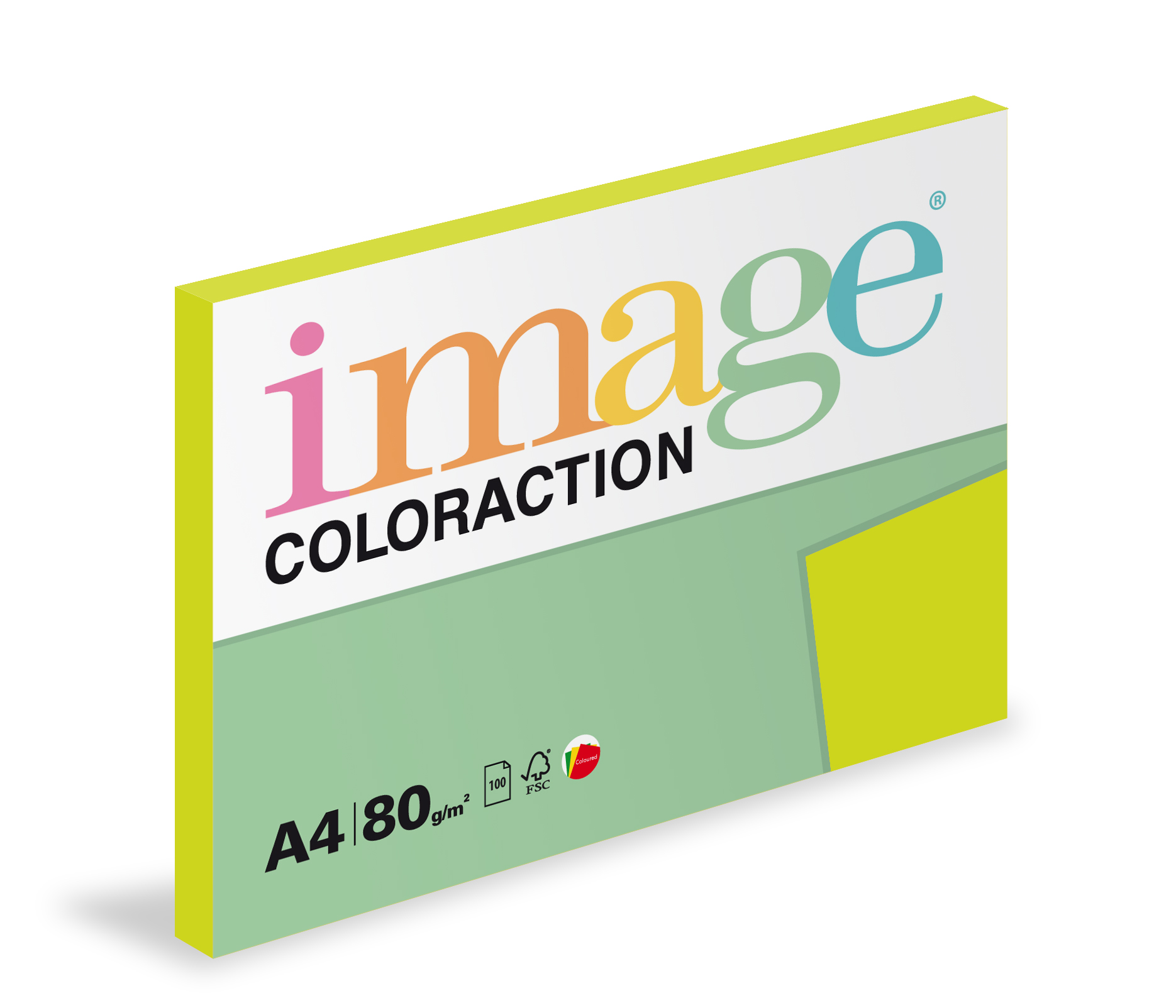 Papír kopírovací Coloraction A4 80g/ 100 listů zelená reflexní