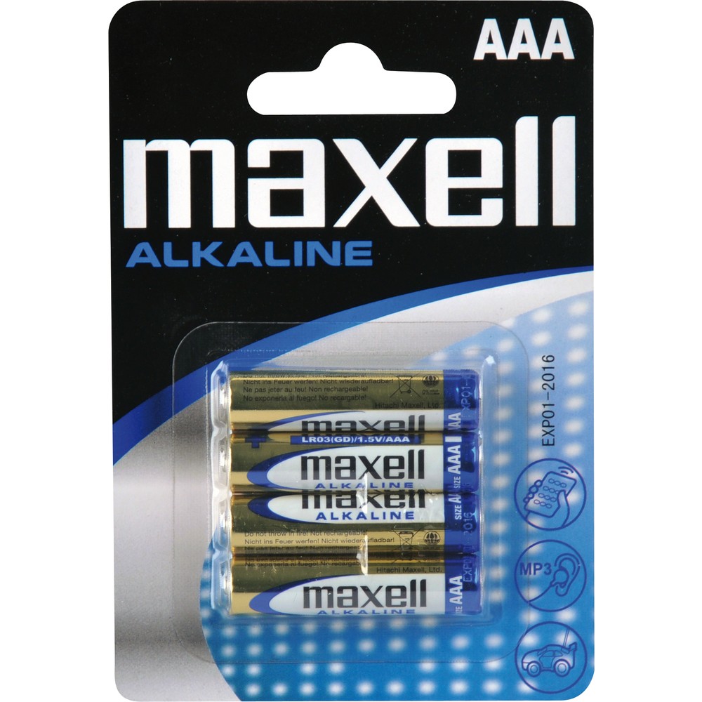Baterie mikrotužková alkalická AAA / 4 ks