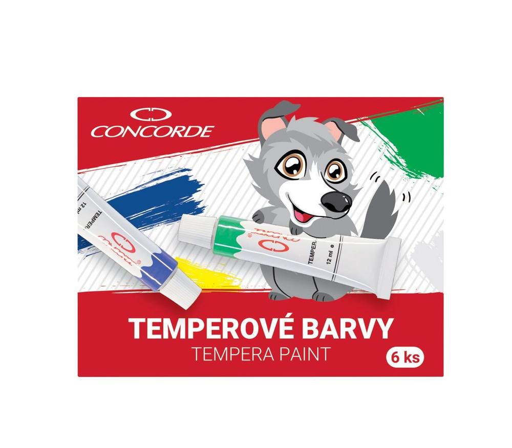 Temperové barvy Concorde 12ml/ 6 odstínů