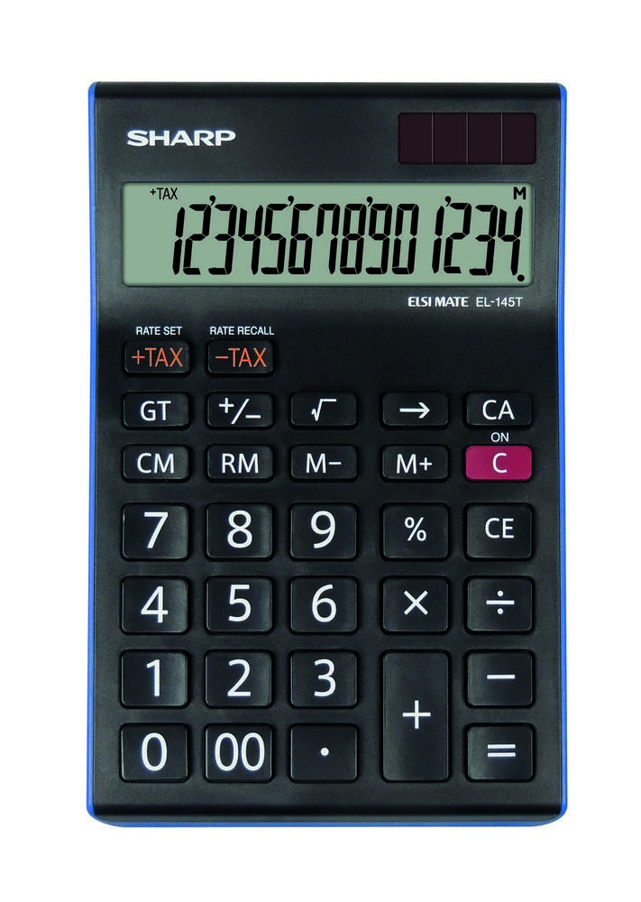 Kalkulačka Sharp EL-145T stolní / 14 míst