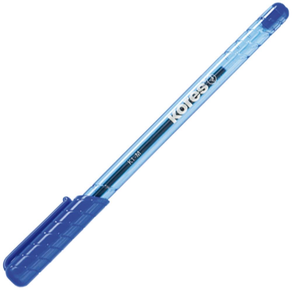 Pero kuličkové Kores K1 trojhranné 0,7 mm, modré