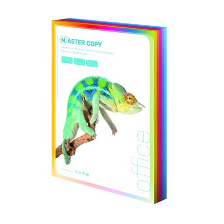 Papír kopírovací colour Master A4, 80g sytá duha mix 5 barev - 100 listů
