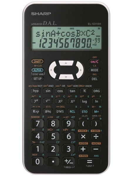 Kalkulačka SHARP EL-531XH školní bílá, dvouřádková