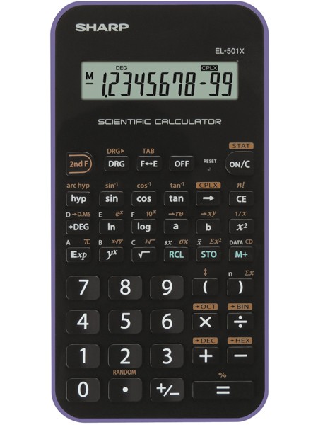Kalkulačka SHARP EL-501XVL školní fialová