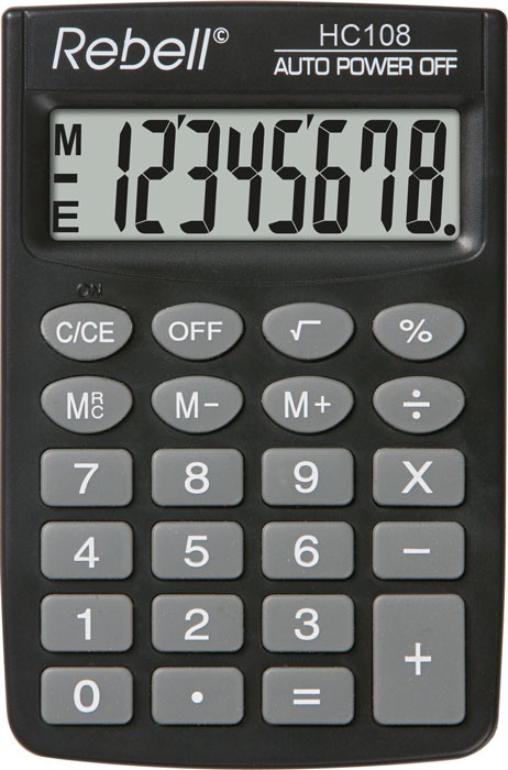 Kalkulačka Rebell SHC 108 kapesní / 8 míst.
