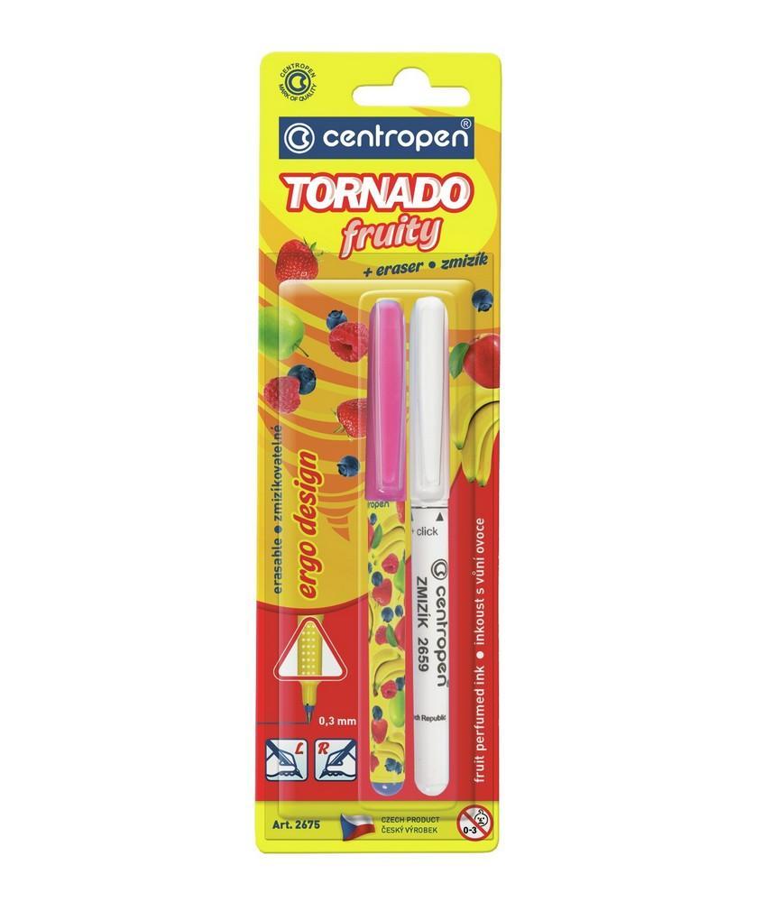 Popisovač/pero Centropen 2675 TORNADO fruity + zmizík